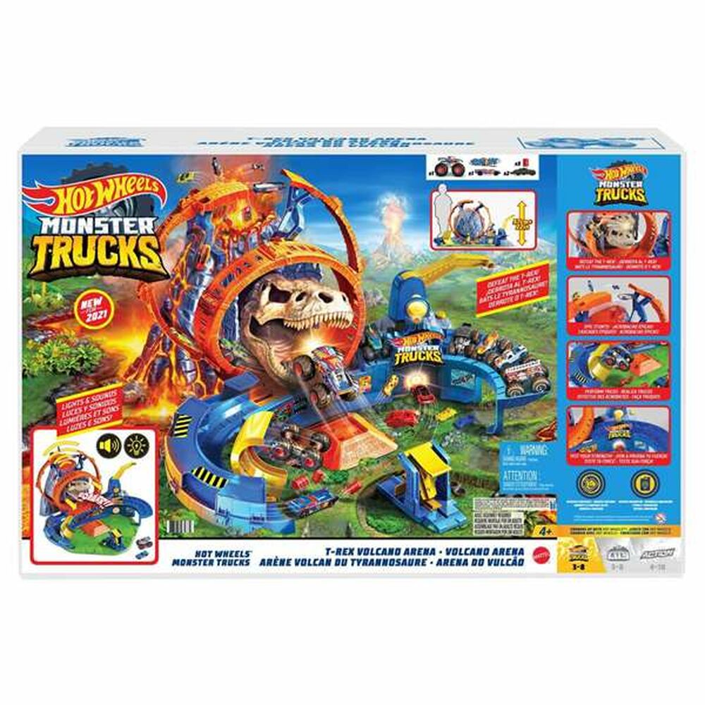 Hot Wheels Monster Trucks Rennstrecke – T-Rex Vulkan Arena (GYL14)