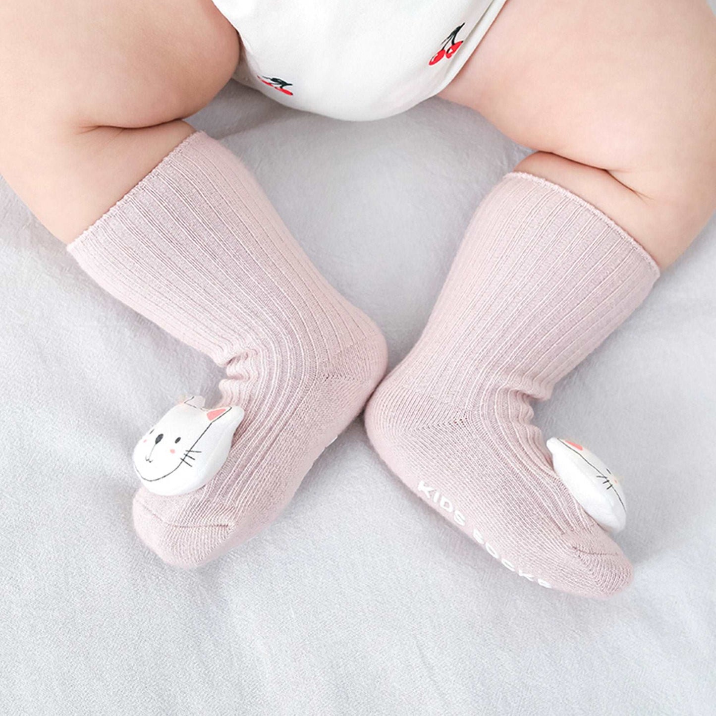 Baby Geschenk zur Geburt Mädchen – Schmusetuch & Rutschfeste Söckchen | Weich & Sicher ab Geburt