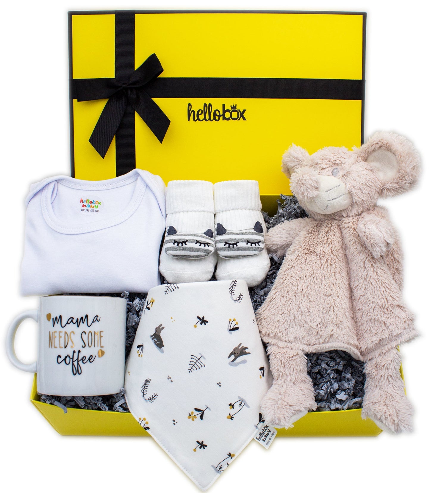 Newborn Baby Gift Set β Boy | Comfort Blanket, Bib & Non-Slip Socks