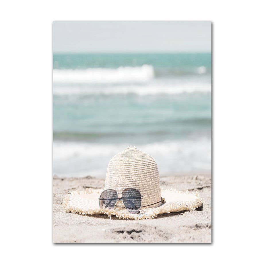 Poster Surfbrett Strand Buggy Palmen Meer I Wandbilder Wohnzimmer & Schlafzimmer I Wand Deko I Kunst Druck I ohne Rahmen-3