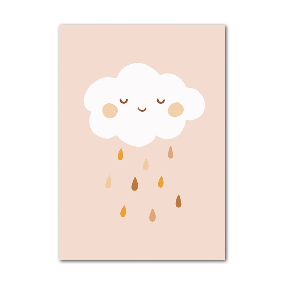Poster Kinderzimmer Sonne Regenbogen Herzen I Kinderzimmer Bilder I Wand Deko I Kunst Druck I Deko Print I ohne Rahmen-7