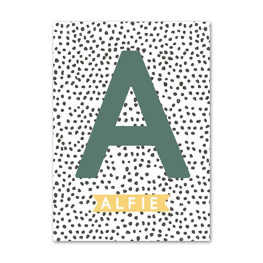 Poster Kinderzimmer Tiere Dschungel Wald I Name Personalisiert I Kinderzimmer Bilder I Wand Deko I Kunst Druck I Deko Print I ohne Rahmen-8