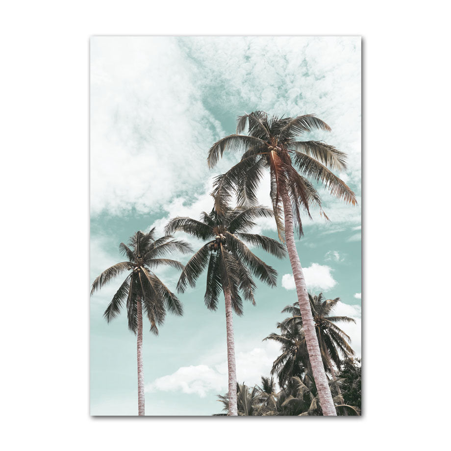 Poster Surfbrett Strand Buggy Palmen Meer I Wandbilder Wohnzimmer & Schlafzimmer I Wand Deko I Kunst Druck I ohne Rahmen-4