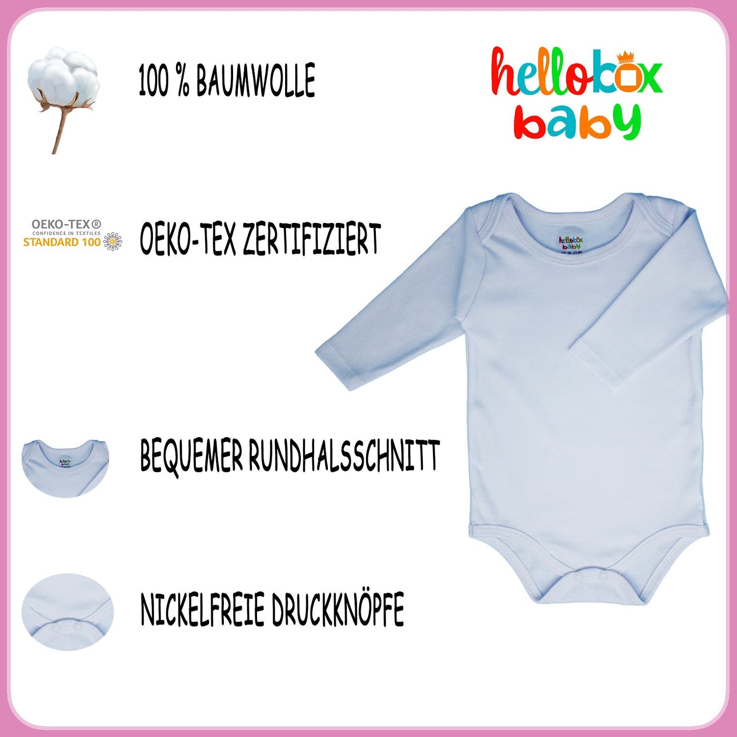 HelloBox Baby Geschenkset zur Geburt für Mädchen – Strampler, Decke & Lauflernschuhe
