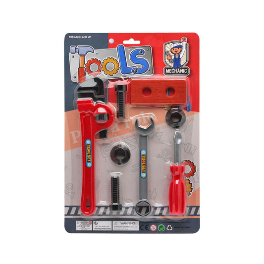 Mechaniker-Werkzeugset für Kinder – 8-teiliges Rollenspiel-Set für kleine Handwerker