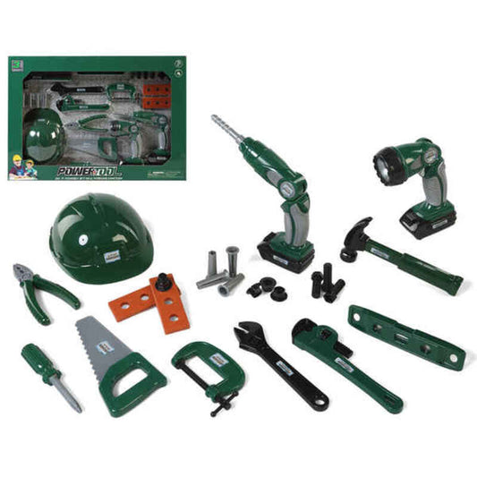 Elektrisches Kinder-Werkzeugset – Spielzeug-Baukasten für kleine Handwerker (65 x 40 cm)