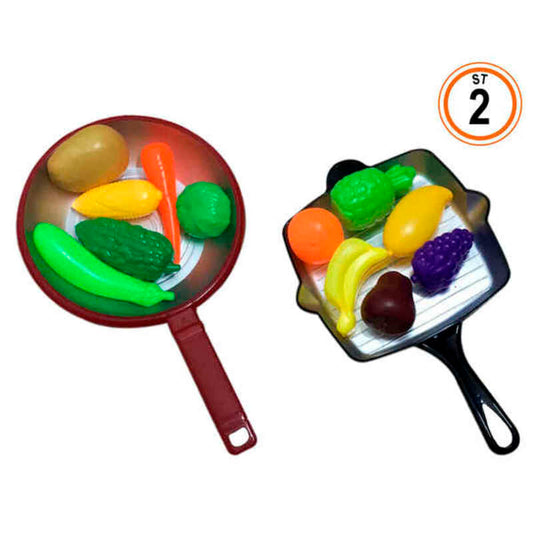 🍽️ Spielzeug-Lebensmittel-Set – Buntes Mahlzeitenspiel für Kinder (28 x 17 cm)