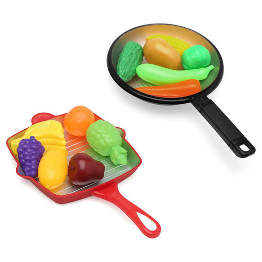🍽️ Spielzeug-Lebensmittel-Set – Buntes Mahlzeitenspiel für Kinder (28 x 17 cm)