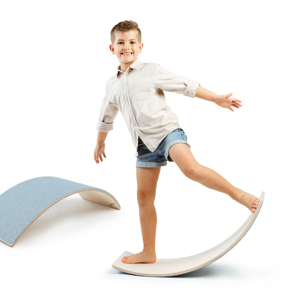 MAMOI® Wooden balance board for kids, Rocker seesaw, Baby balancing games, Toddler balance game, Wobble board, Play equipment for children, montessori sensory toys-0