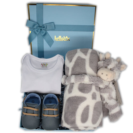 Hellobox Geschenkset für Neugeborene – Junge (Blau)