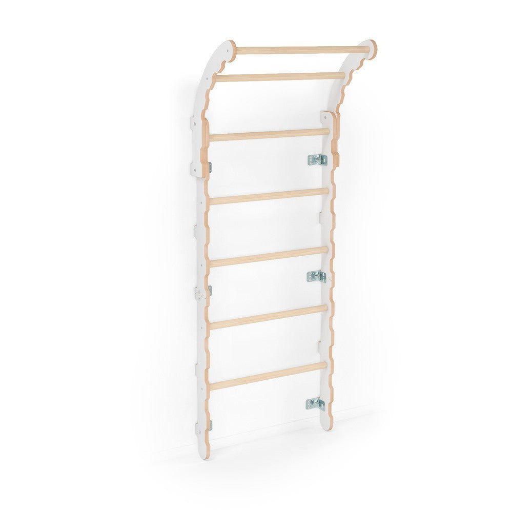 MAMOI® Swedish ladder, Wooden gorilla gym for kids, Indoor baby climbing frame for toddlers, Monkey bars and play gym, Childrens climbing wall, Gymnastics bar and equipment for home-0