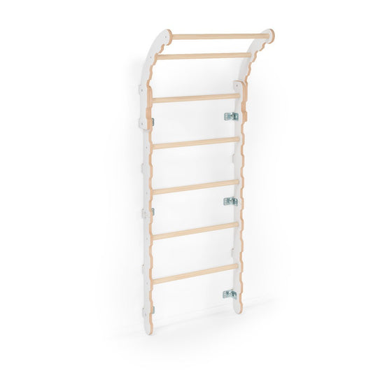 MAMOI® Swedish ladder, Wooden gorilla gym for kids, Indoor baby climbing frame for toddlers, Monkey bars and play gym, Childrens climbing wall, Gymnastics bar and equipment for home-0