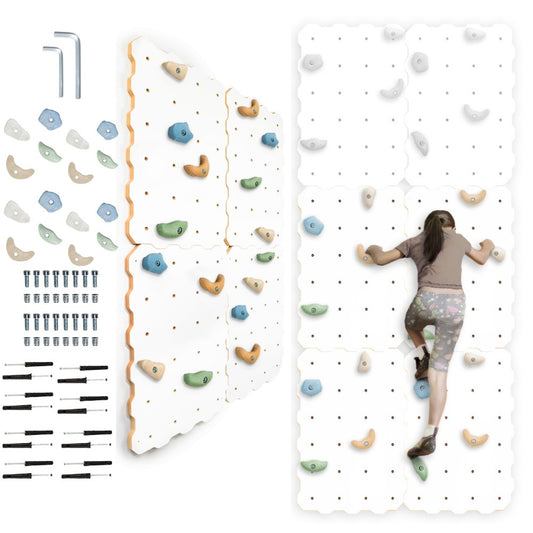 MAMOI® Climbing wall for kids, Wooden frame for toddlers, Play equipment with rock holds for toddler, Indoor baby and childrens frames montessori from age 3 years old-0