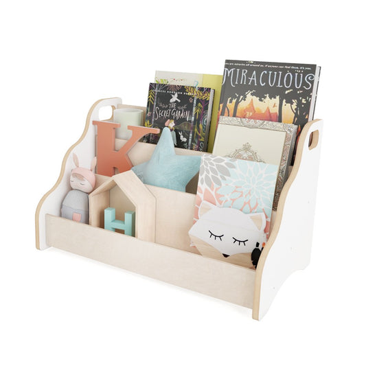 MAMOI® Bibliothèque meuble de rangement pour enfant, Petite bibliotheque murale, Etagere livre et meuble pour chambre de bebe, Bibliothèques montessori pour enfants-0