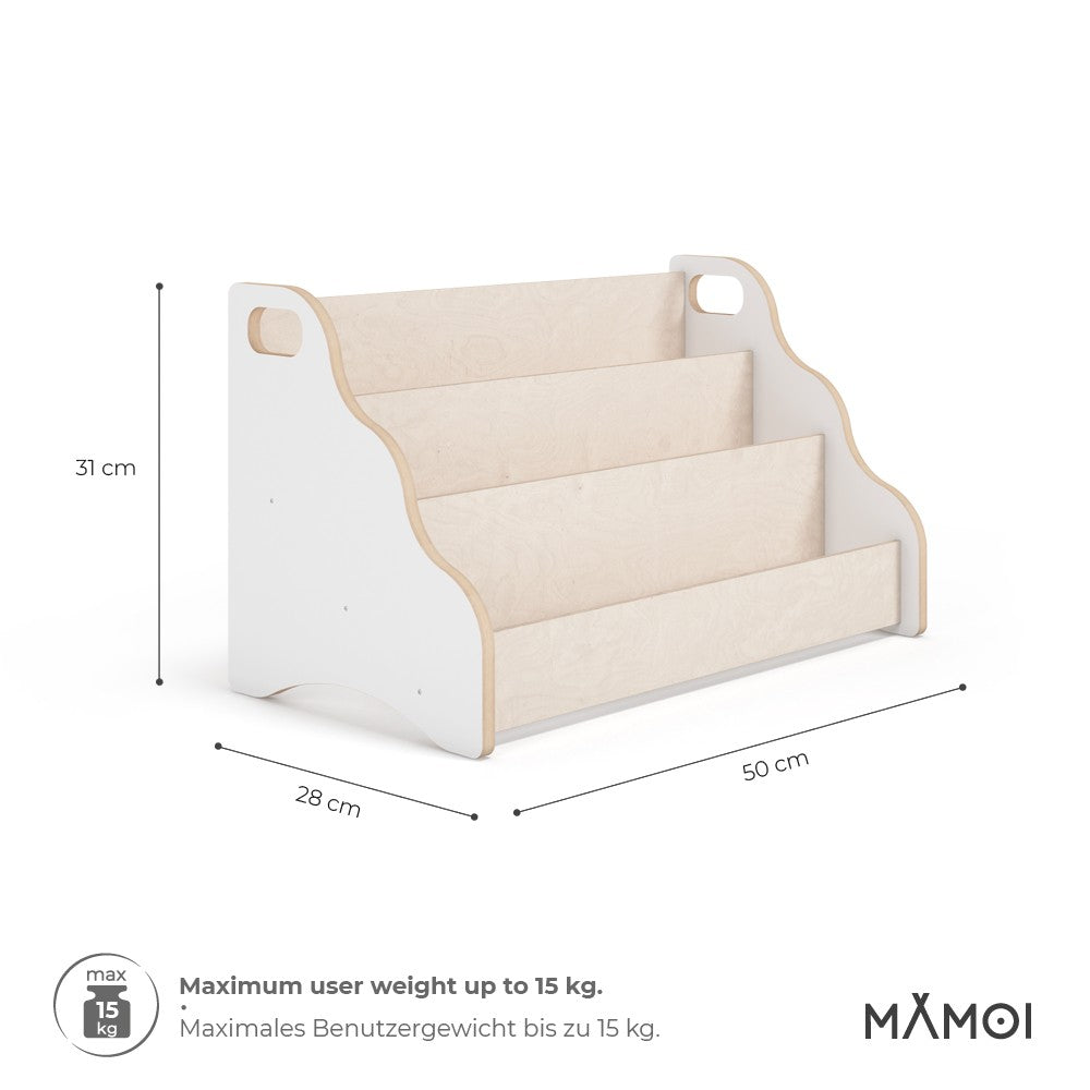MAMOI® Bibliothèque meuble de rangement pour enfant, Petite bibliotheque murale, Etagere livre et meuble pour chambre de bebe, Bibliothèques montessori pour enfants-2