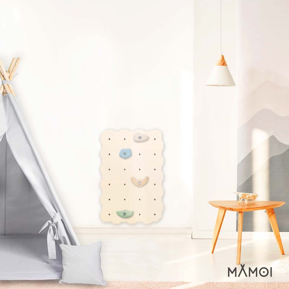 MAMOI® Climbing wall for kids, Wooden frame for toddlers, Play equipment with rock holds for toddler, Indoor baby and childrens frames montessori from age 3 years old-4