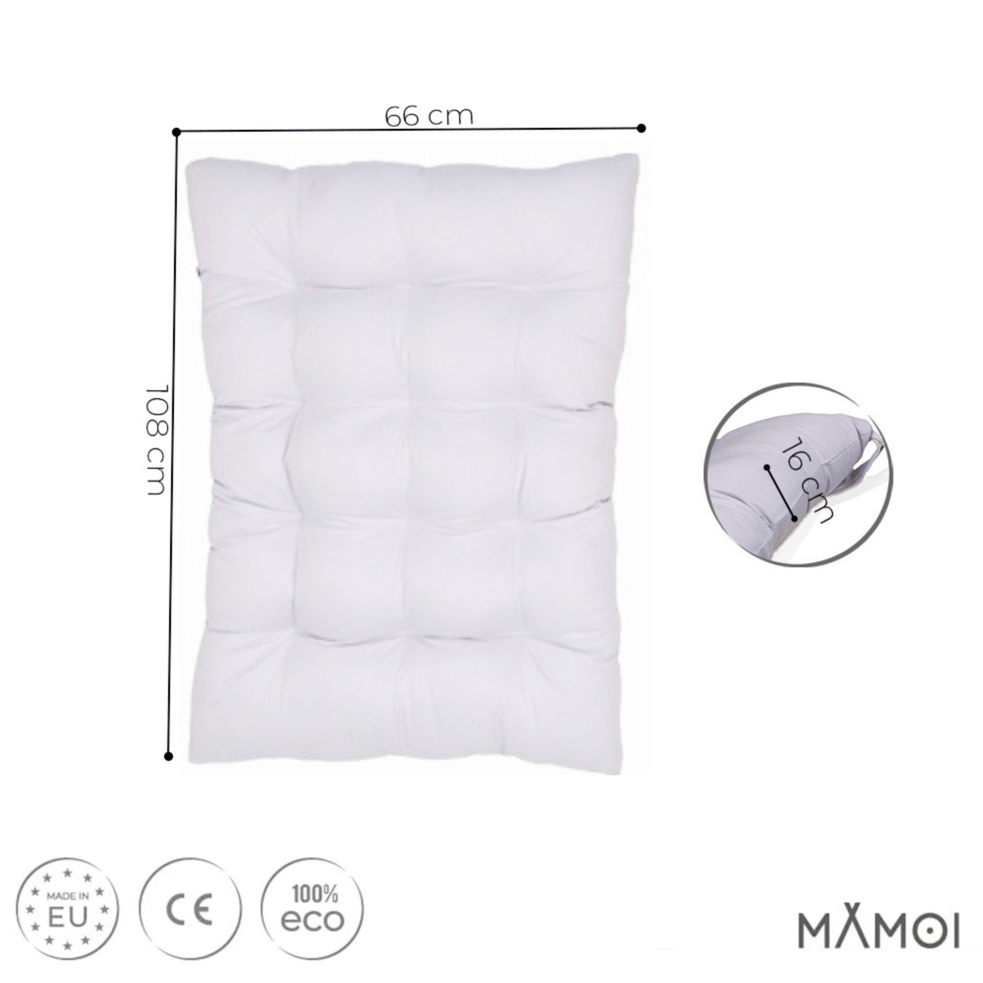 MAMOI® Cushion for toddler climbing frame indoor, Cushion for Baby kids climbing dome, Mat for wooden climbing triangle for children from 1/2/3 years-2
