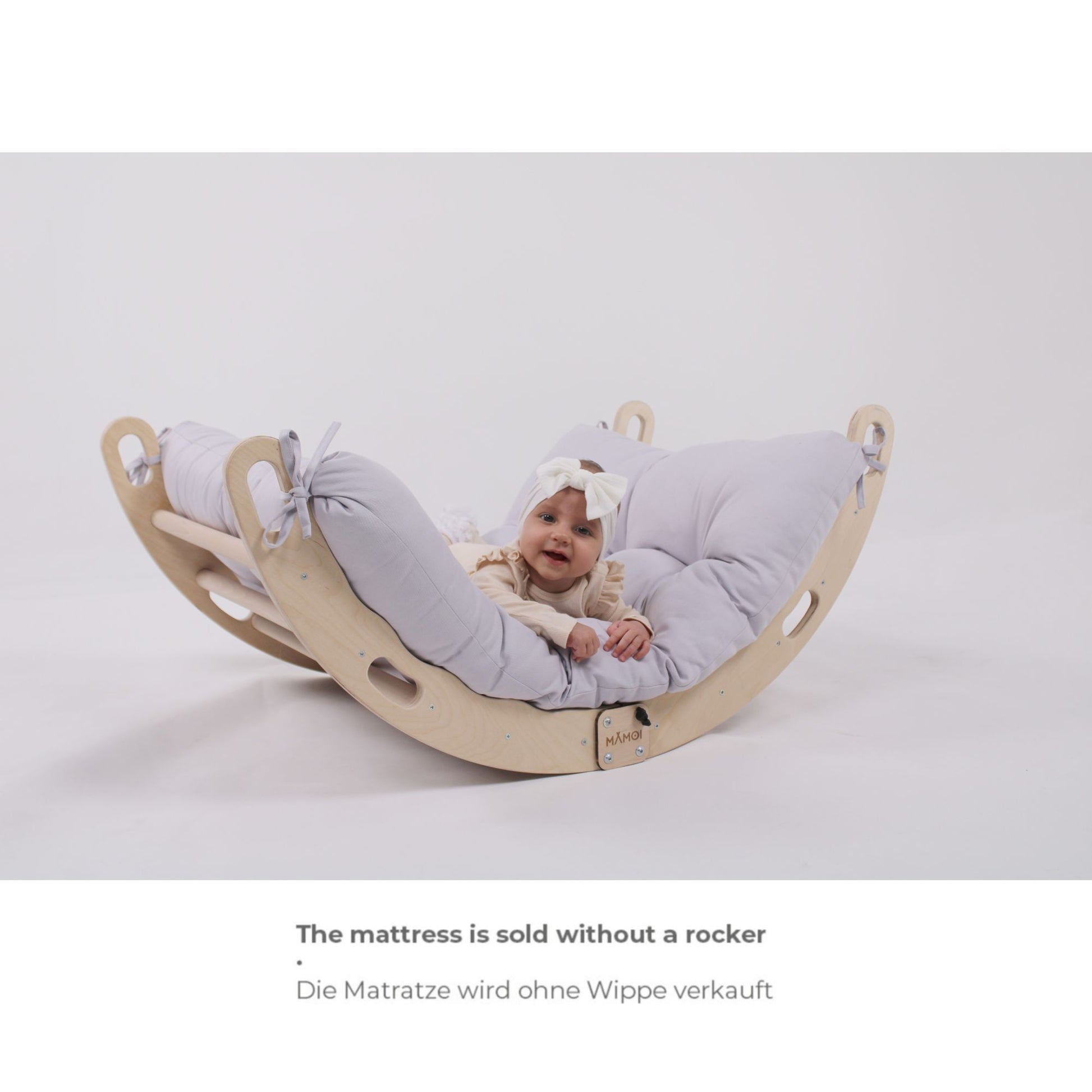 MAMOI® Cushion for toddler climbing frame indoor, Cushion for Baby kids climbing dome, Mat for wooden climbing triangle for children from 1/2/3 years-1