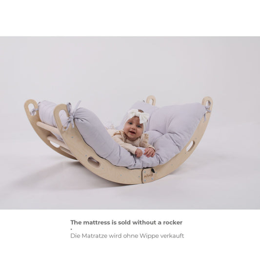MAMOI® Cushion for toddler climbing frame indoor, Cushion for Baby kids climbing dome, Mat for wooden climbing triangle for children from 1/2/3 years-1