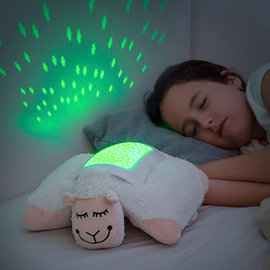 InnovaGoods® Plüsch-Schaf Sternenprojektor – Weiches Nachtlicht für Kinder