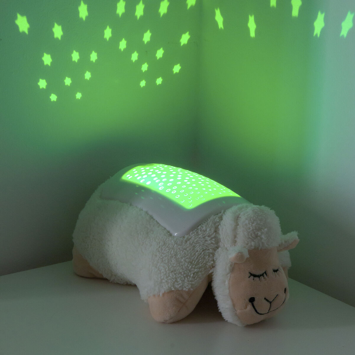 InnovaGoods® Plüsch-Schaf Sternenprojektor – Weiches Nachtlicht für Kinder