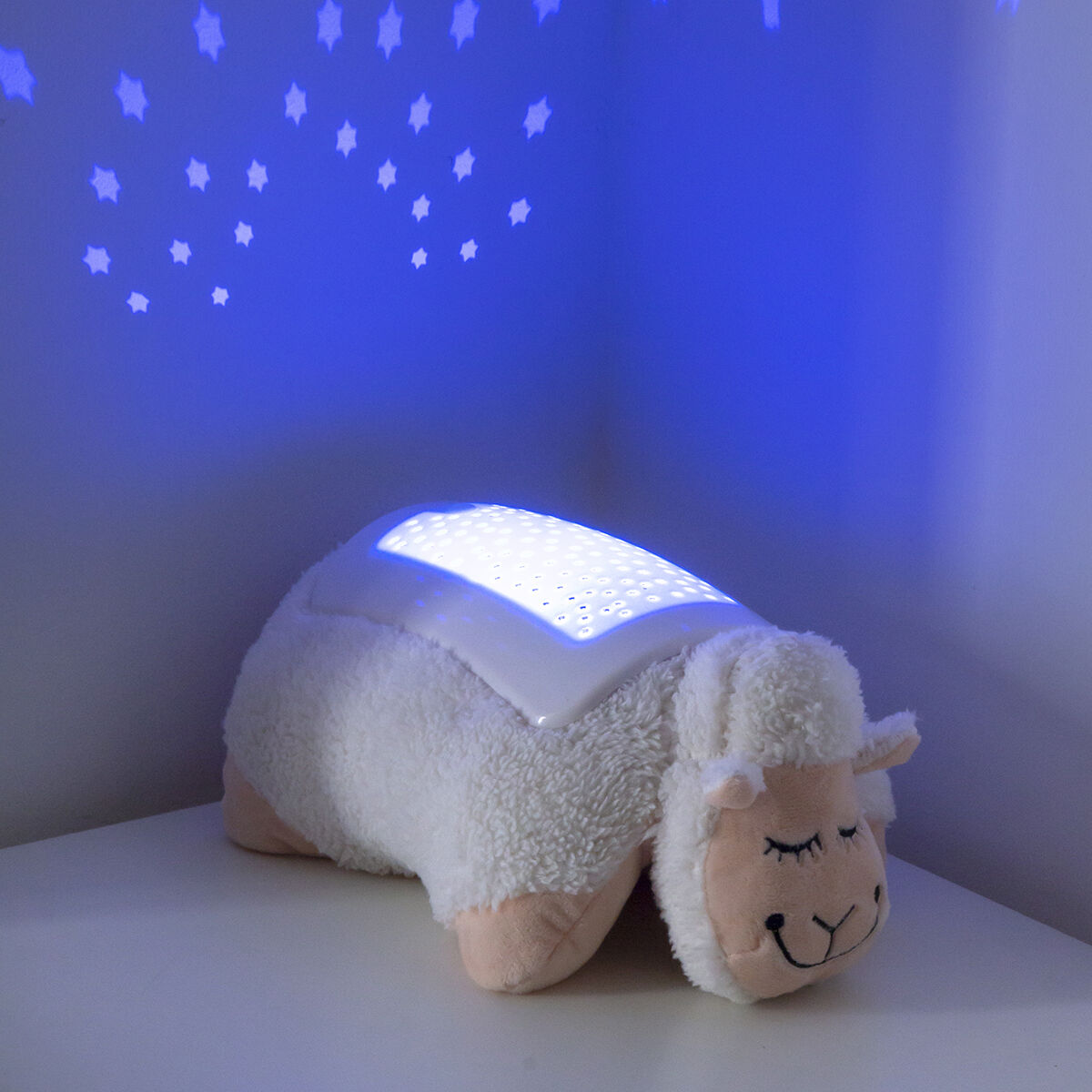 InnovaGoods® Plüsch-Schaf Sternenprojektor – Weiches Nachtlicht für Kinder