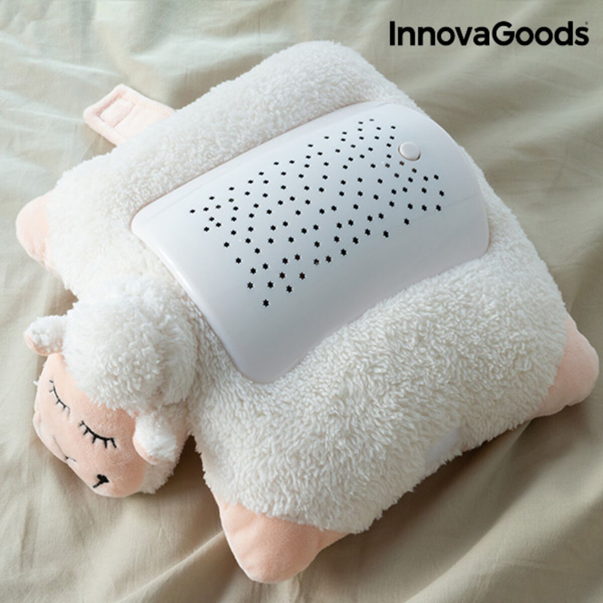 InnovaGoods® Plüsch-Schaf Sternenprojektor – Weiches Nachtlicht für Kinder