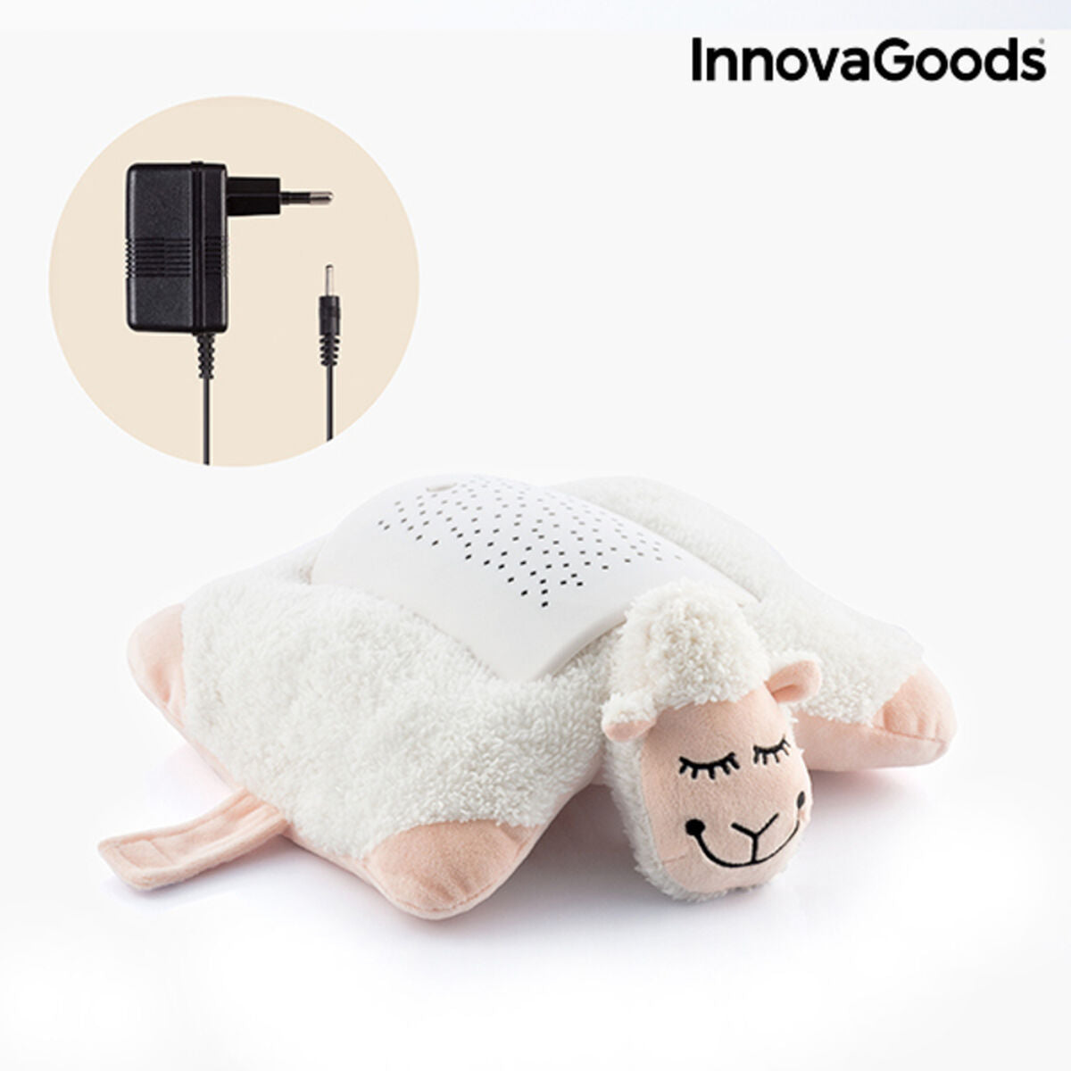 InnovaGoods® Plüsch-Schaf Sternenprojektor – Weiches Nachtlicht für Kinder