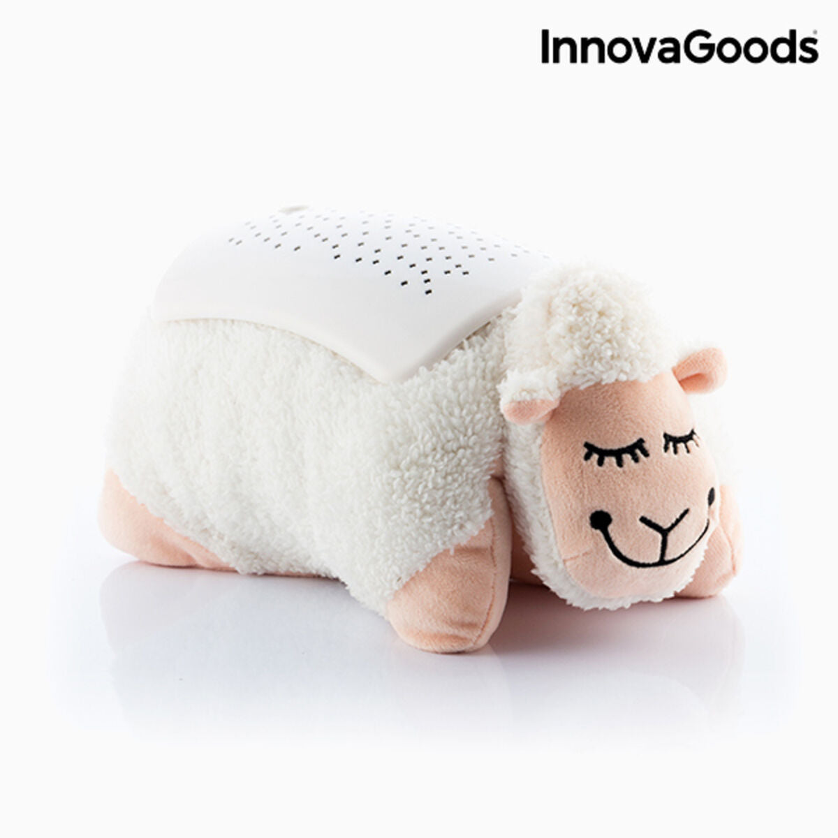 InnovaGoods® Plüsch-Schaf Sternenprojektor – Weiches Nachtlicht für Kinder