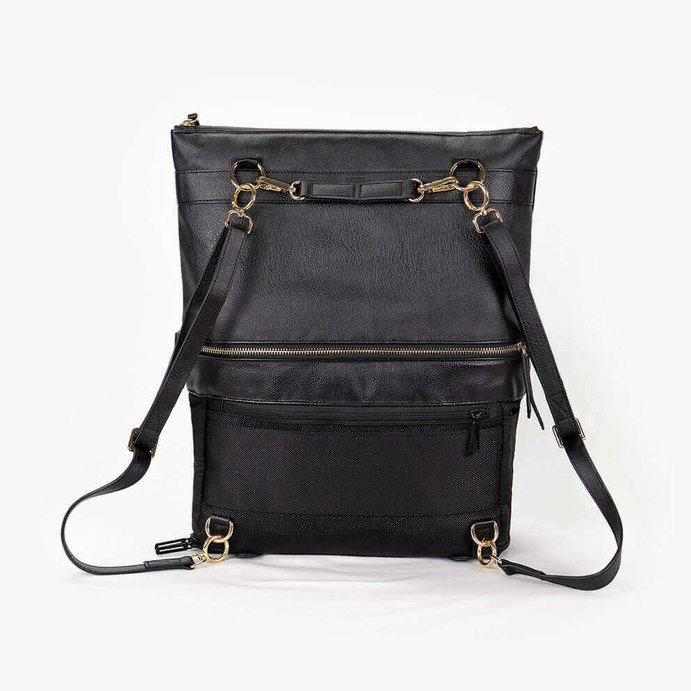 DRiiBE DAKOTA 3-in-1 Convertible Backpack Purse – Black-0