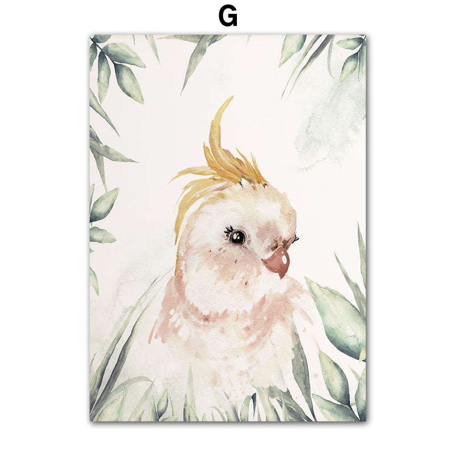 Poster Kinderzimmer Dschungel Tiere I Kinder Name Personalisiert I Kinderzimmer Bilder I Wand Deko I Kunst Druck I Deko Print I ohne Rahmen-7