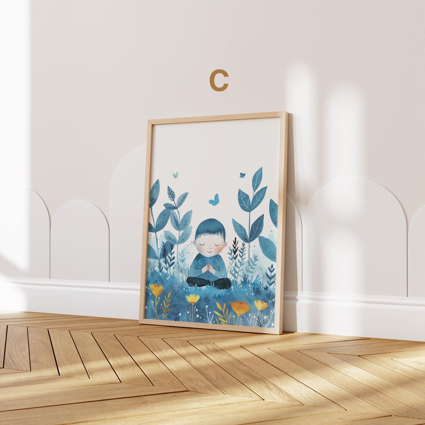 Poster Kinderzimmer Aquarell · Junge Wissenschaftler · Mädchen Künstlerin · Mutter umarmt Kind Kunst Bilder · Wand Deko · ohne Rahmen-3