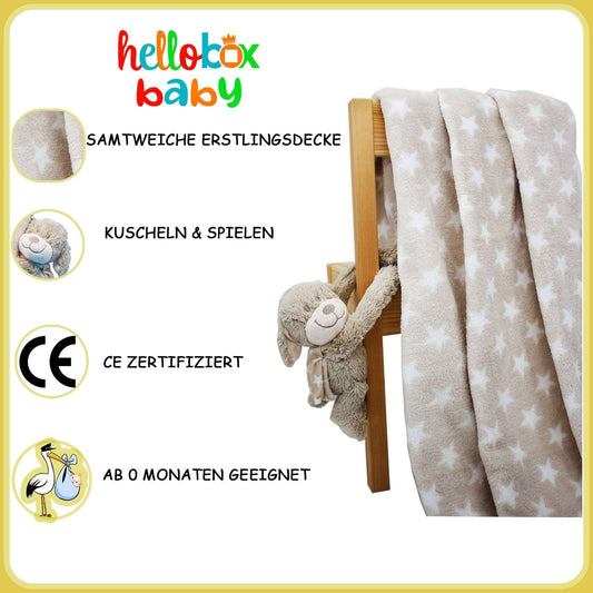 Hellobox Baby Geschenkset zur Geburt oder Taufe – Für Mädchen oder Jungen (0–6 Monate)