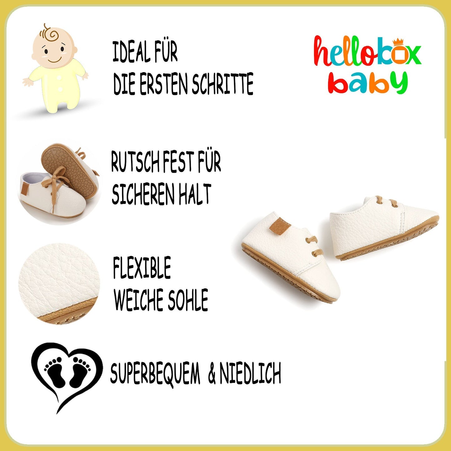 Hellobox Baby Geschenkset zur Geburt oder Taufe – Für Mädchen oder Jungen (0–6 Monate)